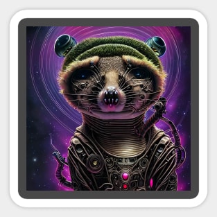 Possum Alien Astronaut Sticker